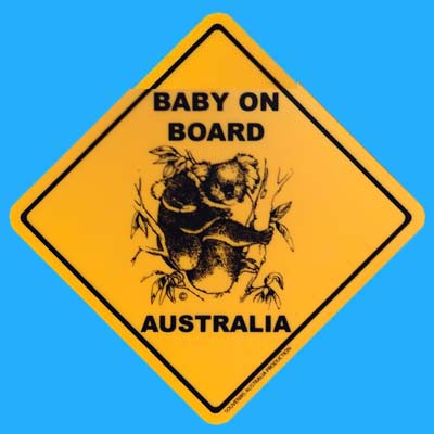 Roadsign Magnet - Baby on Board